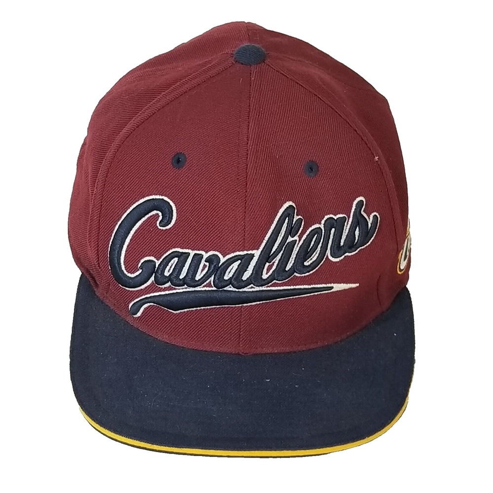 Mitchell & Ness Cleveland Cavaliers Cap Hat Fitted 7 1/2 Red Wool Script Retro